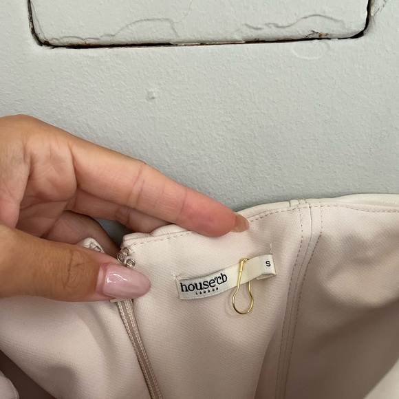 HOUSE OF CB Camilla Strapless Faux Leather Dress S - Picture 6 of 8